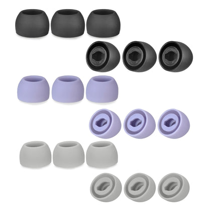 6 PCS Silicone Earplugs For TWS Samsung Galaxy Buds Pro(Medium Gray) - Apple Accessories by buy2fix | Online Shopping UK | buy2fix