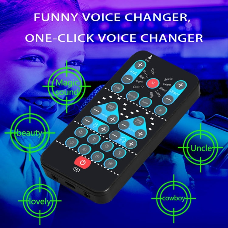 M10  Mobile Computer Sound Card Mini Voice Changer K Song Recording Bluetooth Voice Changer - Consumer Electronics by buy2fix | Online Shopping UK | buy2fix