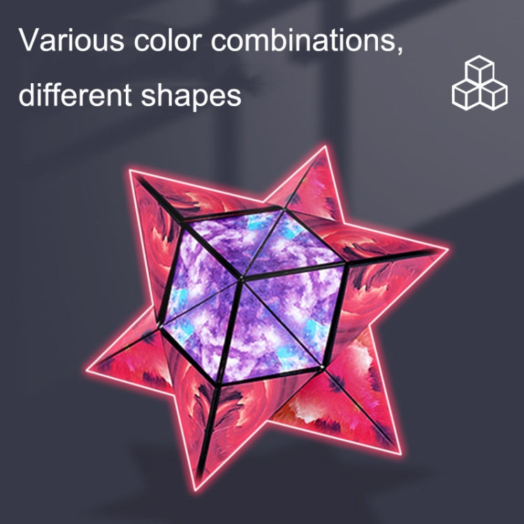 3D Variety Geometry Alien Magic Cube Magnetic Logic Thinking Children Educational Toys(Flame Red) - Magic Cubes by buy2fix | Online Shopping UK | buy2fix