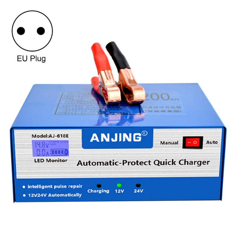 ANJING AJ-618E Battery Charger Car Battery Repairer, Model: EU Plug - In Car by buy2fix | Online Shopping UK | buy2fix
