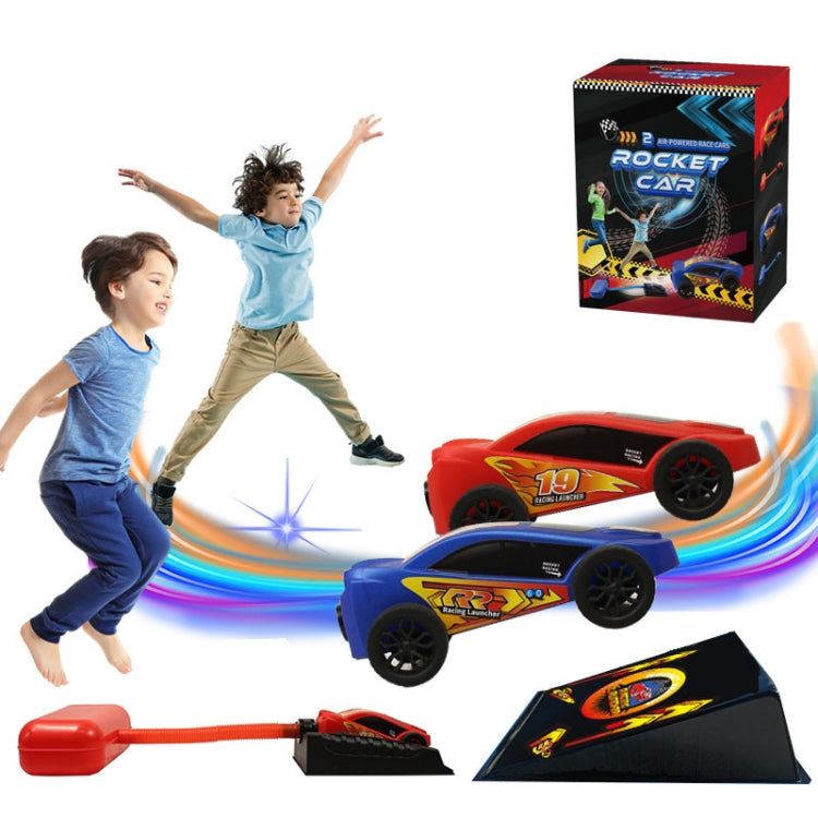 Pedal Catapult Launch Aerodynamic Car Parent-child Outdoor Competitive Racing, Color: Red + Blue Car - Toy Sports by buy2fix | Online Shopping UK | buy2fix