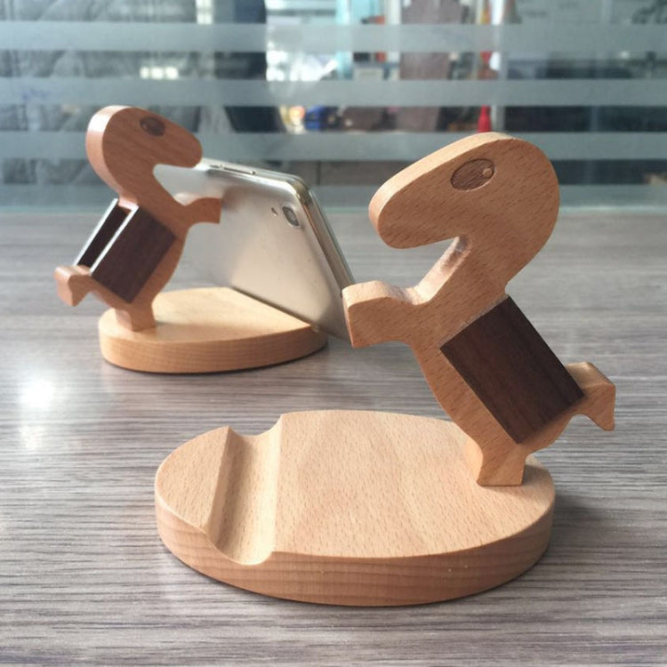 Wooden Mobile Phone Bracket Beech Lazy Mobile Phone Holder,Style: Pony - Desktop Holder by buy2fix | Online Shopping UK | buy2fix