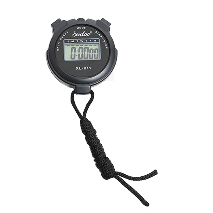 XINLOO XL-011 Display Single Memory Stopwatch Running Fitness Training Electronic Timer(Black) - Pedometer by null | Online Shopping UK | buy2fix