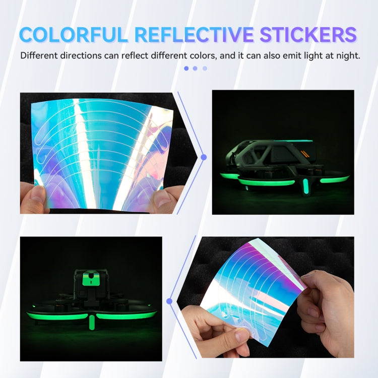 Decorative Stickers For DJI Avata Night Reflective Warning Sticker,Color: Mixed - DJI & GoPro Accessories by buy2fix | Online Shopping UK | buy2fix