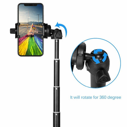 YUNTENG 9928N Mobile Phone Selfie Rod Tripod With Bluetooth Remote Control(23-120cm Black) - Selfie Sticks by YUNTENG | Online Shopping UK | buy2fix