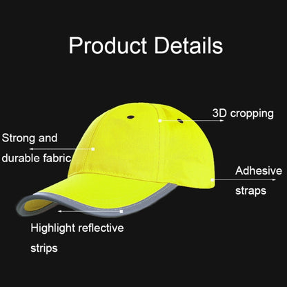 AS-610 Traffic Safety Reflective Sunshade Cap Sport Breathable Fluorescent Cap(Fluorescent Yellow) - Workplace Safety Supplies by buy2fix | Online Shopping UK | buy2fix