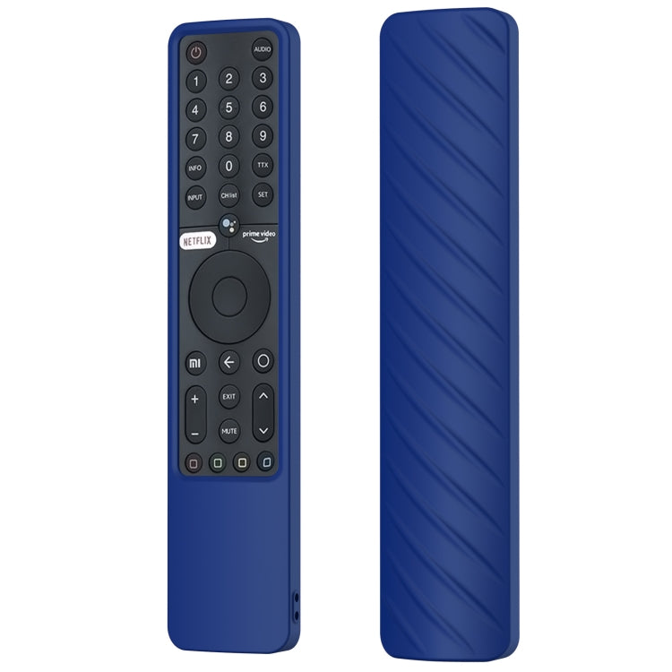 Suitable for Xiaomi P1 Remote Control Twill Washable Drop-proof Silicone Case(Blue) - Consumer Electronics by buy2fix | Online Shopping UK | buy2fix