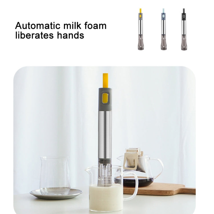 304 Stainless Steel Hand-held Electric Milk Foamer Coffee Utensil(Gray) - Stirrer & Squeezer by buy2fix | Online Shopping UK | buy2fix