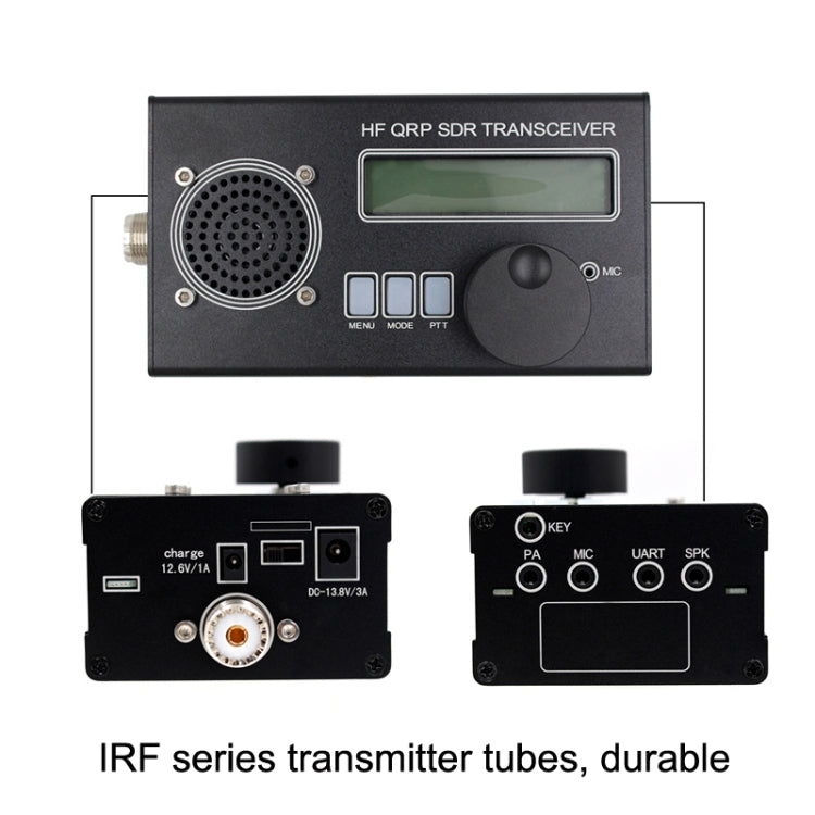 Mini 8 Band SSB/CW QRP Transceiver For Ham Radio, Style: Host + Hand Mi + EU - Consumer Electronics by buy2fix | Online Shopping UK | buy2fix