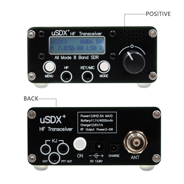 Usdr Usdx + V2 Plus 8 Band SDR Full Mode HF SSB QRP High Frequency Transceiver, Spec: EU Plug - Consumer Electronics by buy2fix | Online Shopping UK | buy2fix