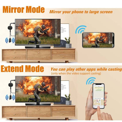 MiraScreen G26 Wireless HD Home TV Screen Projector, Specification: 2.4G+4K (Black) - Wireless Display Dongle by MiraScreen | Online Shopping UK | buy2fix