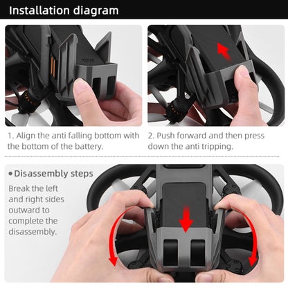 For DJI Avata Battery Anti-release Buckle Wear-resistant Battery Protection Buckle(Grey) - DJI & GoPro Accessories by buy2fix | Online Shopping UK | buy2fix