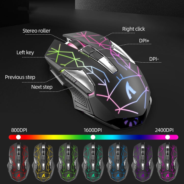 Attack Shark T3RGB RGB Luminous Wireless Keyboard And Mouse Set(White) - Wireless Keyboard by Attack Shark | Online Shopping UK | buy2fix