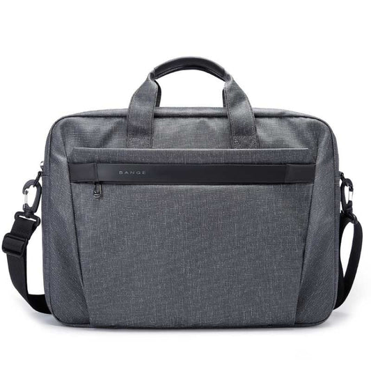 BANGE BG-2558 Large-capacity Waterproof and Wear-resistant Laptop Handbag, Size: L (Gray) - 15.6 - 17 inch by BANGE | Online Shopping UK | buy2fix