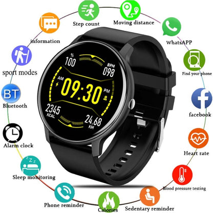 BW0223 Heart Rate/Blood Oxygen/Blood Pressure Monitoring Bluetooth Smart Calling Watch, Color: Silicone Blue - Smart Wear by buy2fix | Online Shopping UK | buy2fix