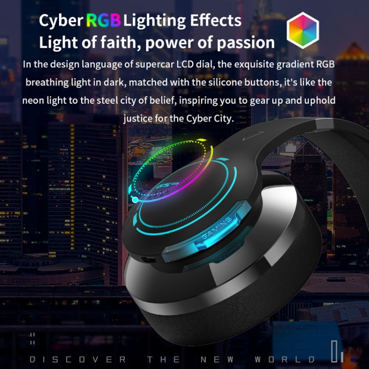 Edifier G5BT Wireless Bluetooth Esports Game RGB Lighting Effect Headset(Black) - Apple Accessories by Edifier | Online Shopping UK | buy2fix