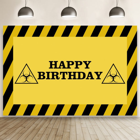 1.5m x 1m  Construction Vehicle Series Happy Birthday Photography Background Cloth(Mdm07792) - Camera Accessories by buy2fix | Online Shopping UK | buy2fix