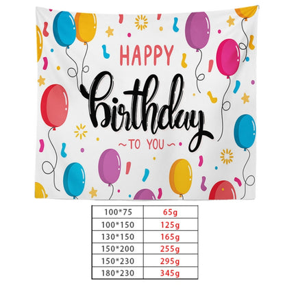 Happy Birthday Photo Backdrop Party Decoration Tapestry, Size: 150x100cm(GT56-6) - Camera Accessories by buy2fix | Online Shopping UK | buy2fix