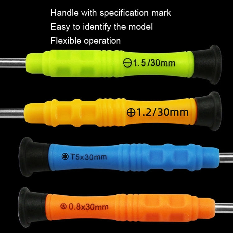 20pcs Mini Screwdriver Anti-Slip Mobile Phone Disassembly Maintenance Tools, Series: 1.5 Straight - Repair & Spare Parts by buy2fix | Online Shopping UK | buy2fix