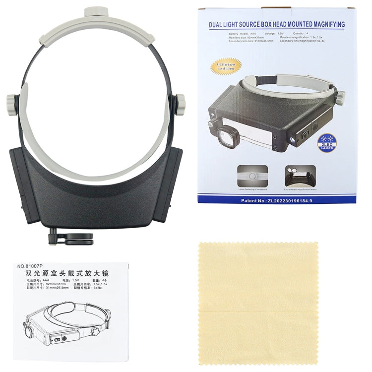81007-P LED Light Head-Mounted Electronic Repair Tool Magnifying Glass - Consumer Electronics by buy2fix | Online Shopping UK | buy2fix