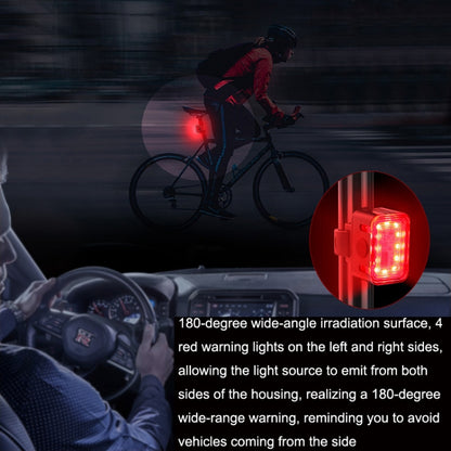 Bicycle Light USB Charging Outdoor LED Riding Lamp Set, Style: Front Light+Tail Light - Taillights by buy2fix | Online Shopping UK | buy2fix