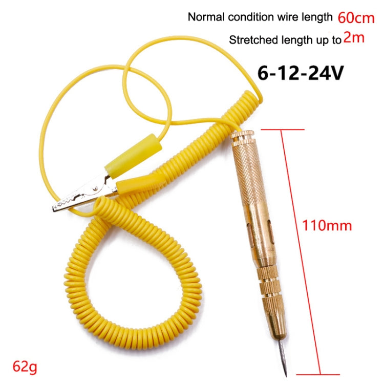 2pcs 6-24V Car Circuit Test Pen LED Multi-function Test Through Line Detection Test Light Test Pen, Style: Spring Model - In Car by buy2fix | Online Shopping UK | buy2fix