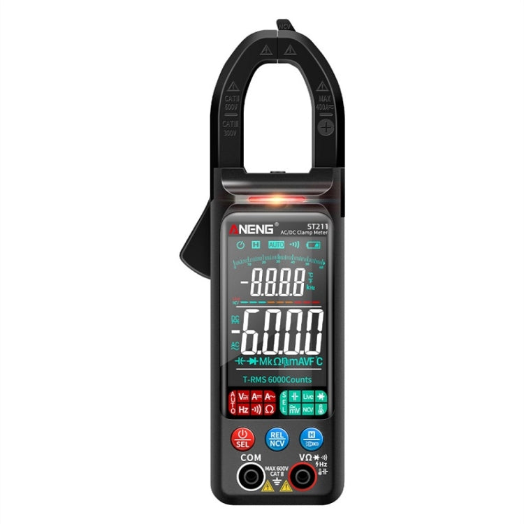 ANENG Large Screen Multi-Function Clamp Fully Automatic Smart Multimeter, Specification: ST212 Black DC Current - Digital Multimeter by ANENG | Online Shopping UK | buy2fix