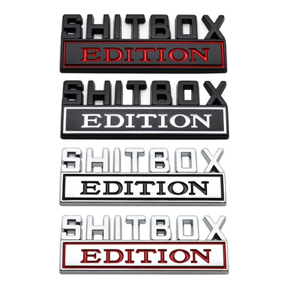 5pcs Car Body Rear Modification Badge Plate Label(Silver Red) - In Car by buy2fix | Online Shopping UK | buy2fix