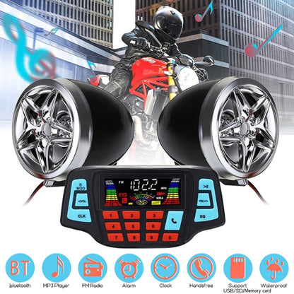 Motorcycle Aluminum Alloy Bluetooth Audio MP3 With Display - In Car by buy2fix | Online Shopping UK | buy2fix