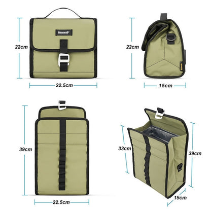 Rhinowalk RK9106 Foldable Outdoor Cycling Handlebar Bag Multifunctional Bike Bag(Green) - Bicycle Bags by Rhinowalk | Online Shopping UK | buy2fix