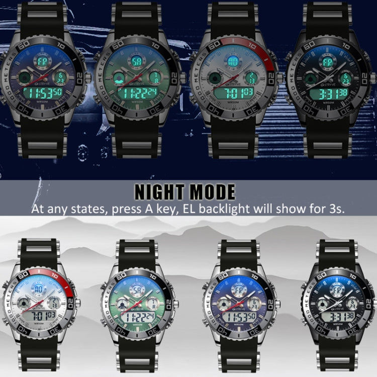 STRYVE S8023 Sports Watch Nights Light Waterproof Timing Alarm Men Watch(Black) - Sport Watches by STRYVE | Online Shopping UK | buy2fix