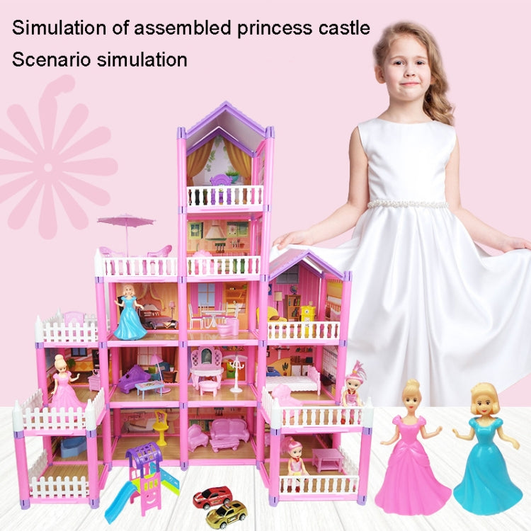 DSJ55-3 149pcs/set Children Passing Domestic Toy Doll House Princess Castle Set Simulation Disguise House - Pretend Play Toys by buy2fix | Online Shopping UK | buy2fix