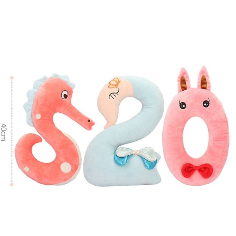 40cm Number Plush Doll Toys Soft Pillow For Kids Children(Number 2) - Soft Toys by buy2fix | Online Shopping UK | buy2fix