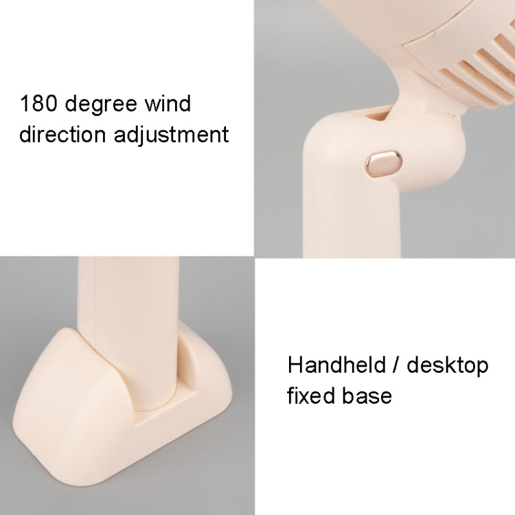 KD179 Folding Handheld Fan USB Charging Mini Portable Fan(Green) - Electric Fans by buy2fix | Online Shopping UK | buy2fix