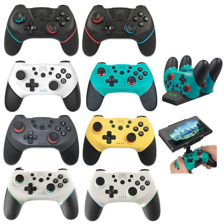 For Switch/ Switch OLED/Switch Lite Bluetooth Handle 6-axis Wireless Gamepad(Black White) - Gamepads by buy2fix | Online Shopping UK | buy2fix