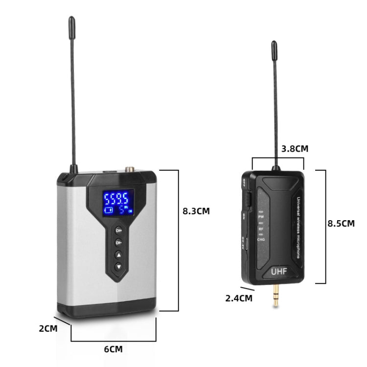 Q6 1 Drag 1 Wireless Lavalier Head Wear With Stand USB Computer Recording Microphone Live Phone SLR Lavalier Microphone - Consumer Electronics by buy2fix | Online Shopping UK | buy2fix