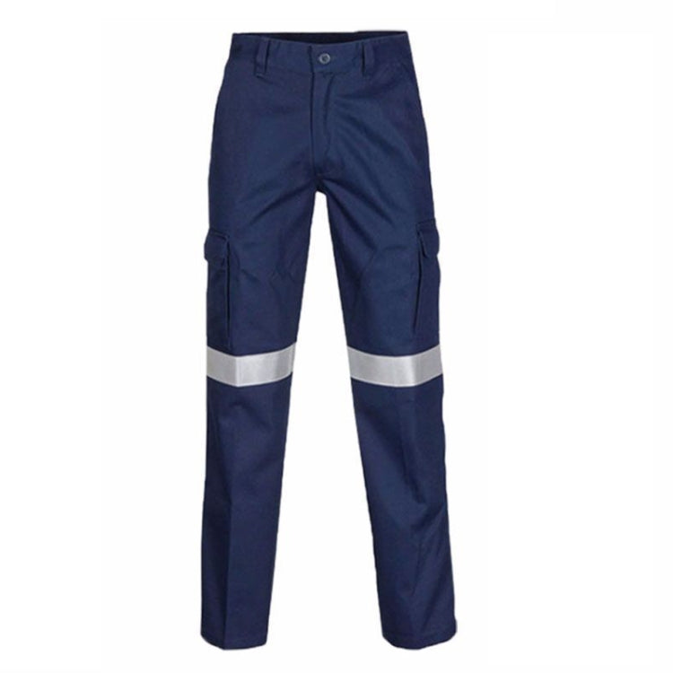 Pure Cotton Long-sleeved Reflective Clothes Overalls Work Clothes, Size: XXL(Single Reflector Pants) - Workplace Safety Supplies by buy2fix | Online Shopping UK | buy2fix