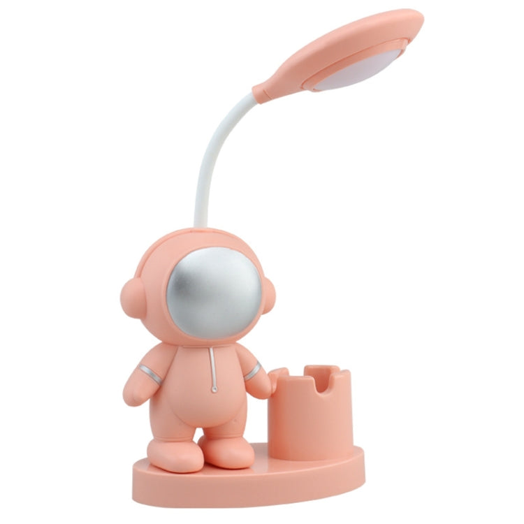 T509 Astronaut Pen Holder Desk Lamp with Pencil Sharpener Function(Pink) -  by buy2fix | Online Shopping UK | buy2fix
