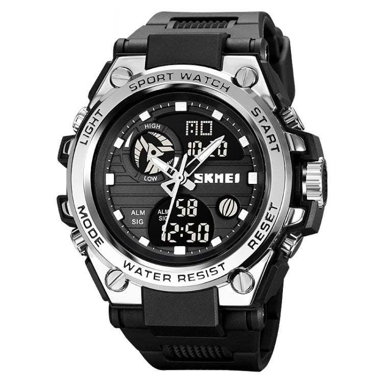 SKMEI 2031 Dual Movement Multifunctional Waterproof Outdoor Sports Watch(Silver) - Sport Watches by SKMEI | Online Shopping UK | buy2fix