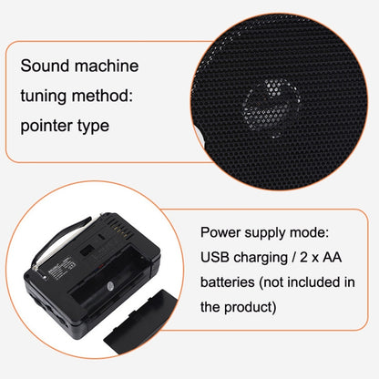 BAIJIALI  RX606AC Retro Full Band Radio Large Sound Volume Wireless Bluetooth Audio Player(Black) - Consumer Electronics by BAIJIALI | Online Shopping UK | buy2fix