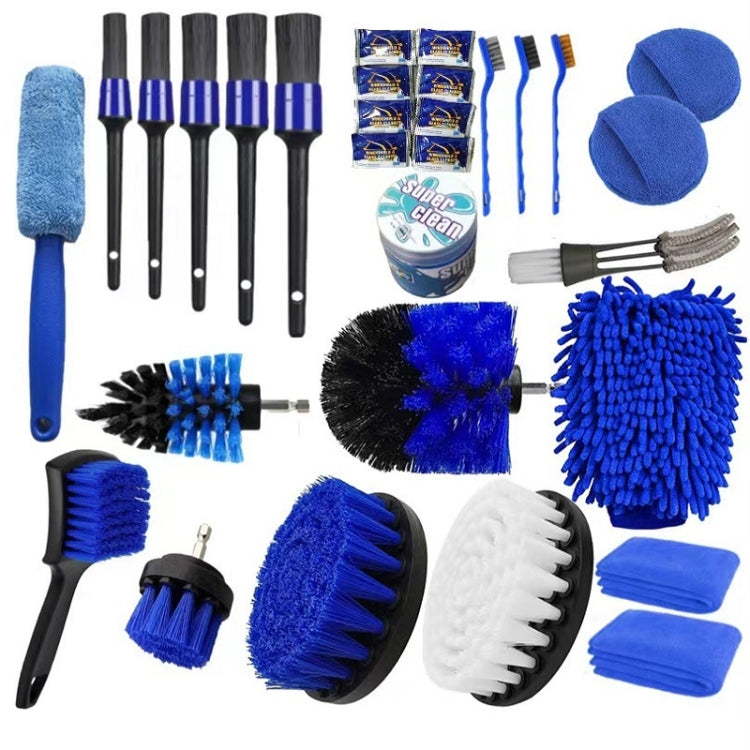 30 in 1 Car Wash Waterproof Gloves Wheel Hub Cleaning Brush - Car washing supplies by buy2fix | Online Shopping UK | buy2fix