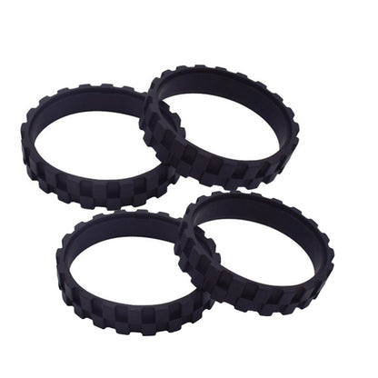 For IRobot 5/6/7/8/9/ I7/E3/E5 Sweeper Mopper 2pairs Wheel Tire Leather - Consumer Electronics by buy2fix | Online Shopping UK | buy2fix