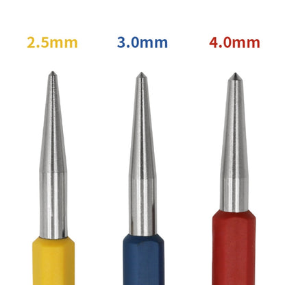 High Hardness Cylindrical Center Punch Drilling Positioning Tools(3pcs/set) - Others by buy2fix | Online Shopping UK | buy2fix