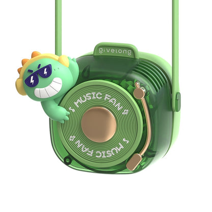 GL120-123 Hanging Neck Fan Summer Handheld USB Portable Mini Fan(Green) - Electric Fans by buy2fix | Online Shopping UK | buy2fix