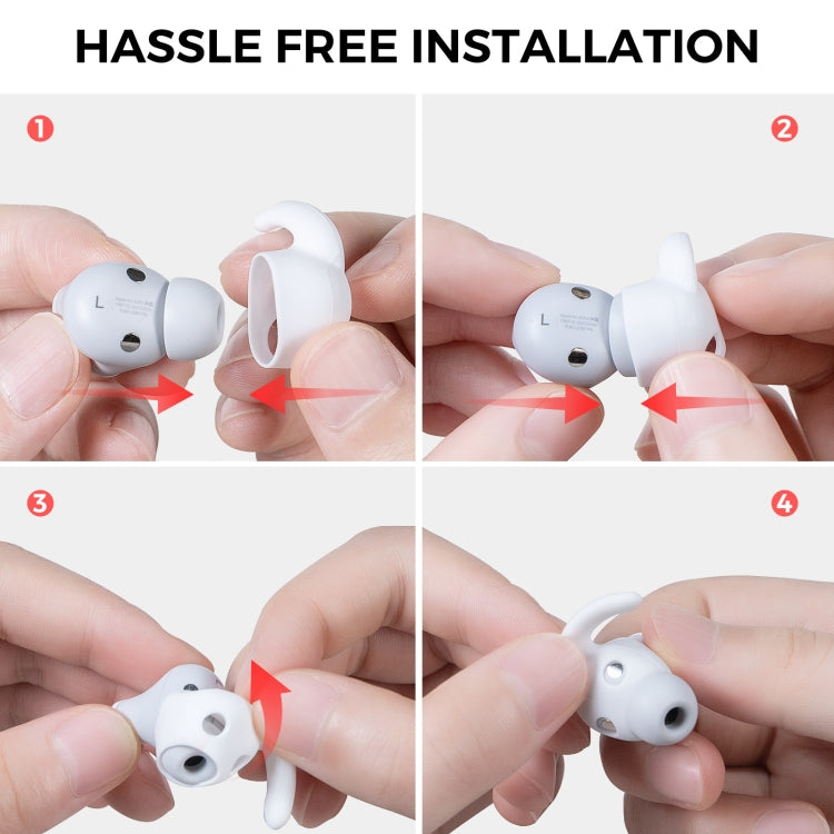 For Beats Studio Buds AhaStyle PT172 Earphone Silicone Ear Caps, Style: Earcap (White) - Anti-dust & Ear Caps by AhaStyle | Online Shopping UK | buy2fix