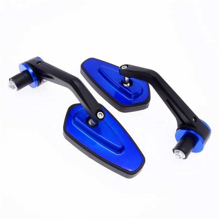 Motorcycle Handle All Aluminum Cherry Rearview Mirror(Blue) - Side Mirrors by buy2fix | Online Shopping UK | buy2fix