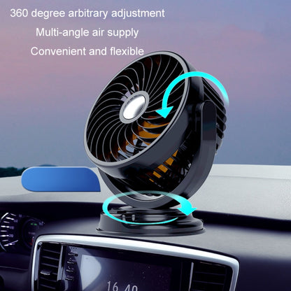 F611 Rotatable Multi-angle Air Supply Car Silent Fan(12V Cigarette Lighter) - Heating & Fans by buy2fix | Online Shopping UK | buy2fix