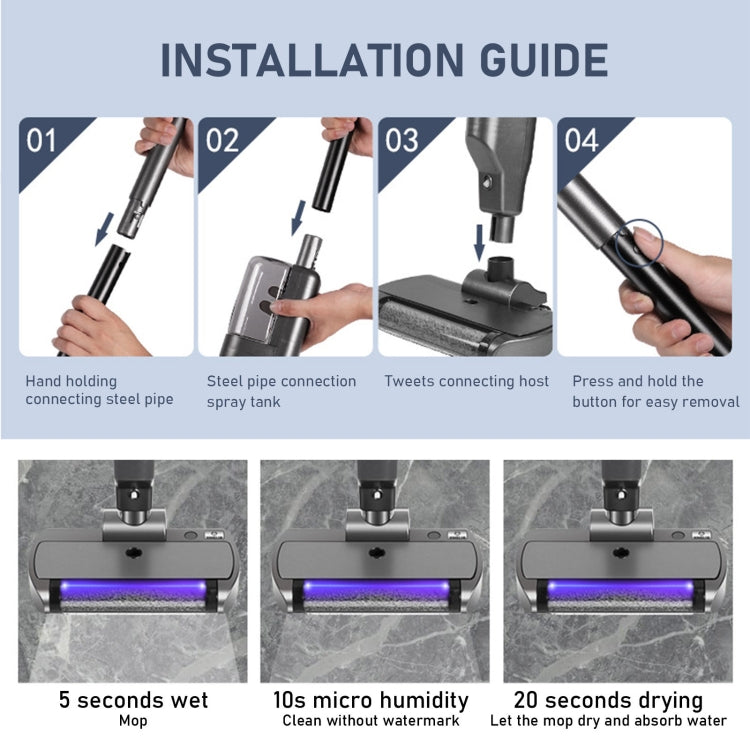 XM001 Smart Wireless Electric Vacuum Cleaner Sweeping and Mopping Integrated Floor Washer, Spec: 4800pa Gray - Handheld Cleaner & Mops by buy2fix | Online Shopping UK | buy2fix