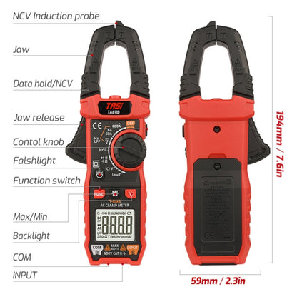 TASI TA811C Clamp Meter High Accuracy AC DC Voltage Ammeter - Digital Multimeter by TASI | Online Shopping UK | buy2fix