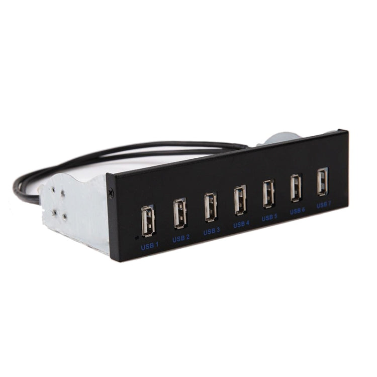 7 Port USB2.0 Optical Drive Bit Front Panel, Style: Side Plug - USB 2.0 HUB by buy2fix | Online Shopping UK | buy2fix